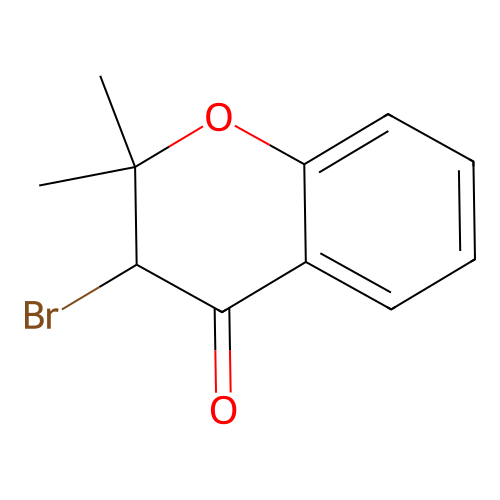 3-bromo-2,2-dimethyl-2,3-dihydro-4H-chromen-4-one structure