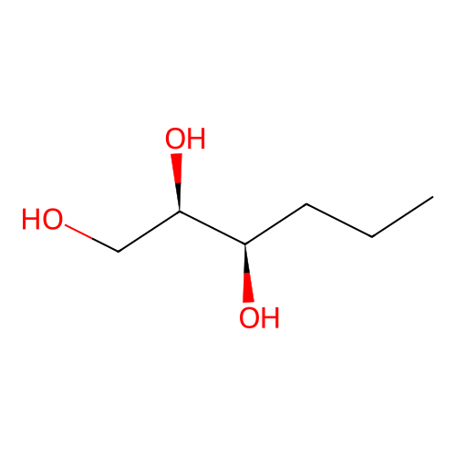 1,2,3-Hexanetriol, (2R,3R)- structure
