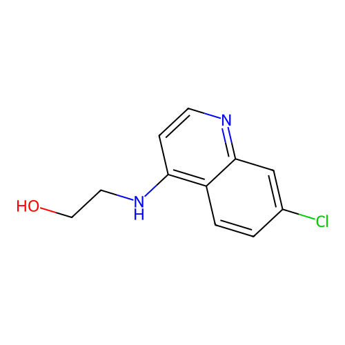 2-[(7-Chloroquinolin-4-yl)amino]ethanol structure