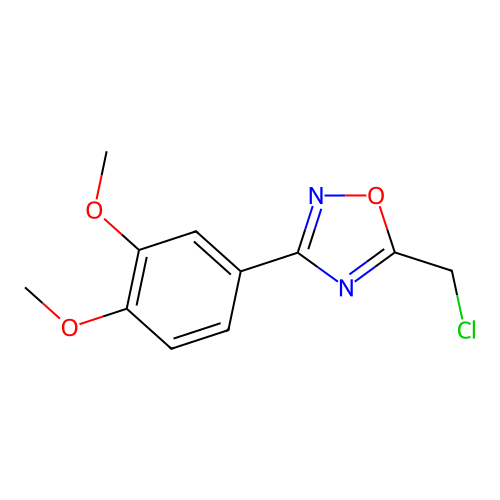 5-(Chloromethyl)-3-(3,4-dimethoxyphenyl)-1,2,4-oxadiazole structure