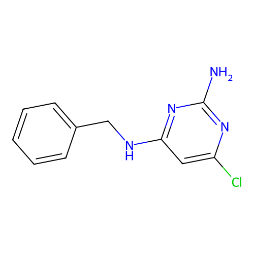 N*4*-Benzyl-6-chloro-pyrimidine-2,4-diamine structure