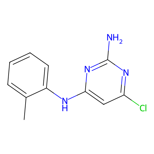 6-chloro-4-N-(2-methylphenyl)pyrimidine-2,4-diamine structure