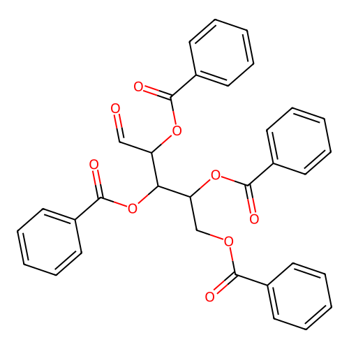 alpha-d-Lyxose tetrabenzoate structure