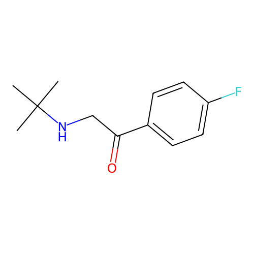 Ethanone, 2-[(1,1-dimethylethyl)amino]-1-(4-fluorophenyl)- structure
