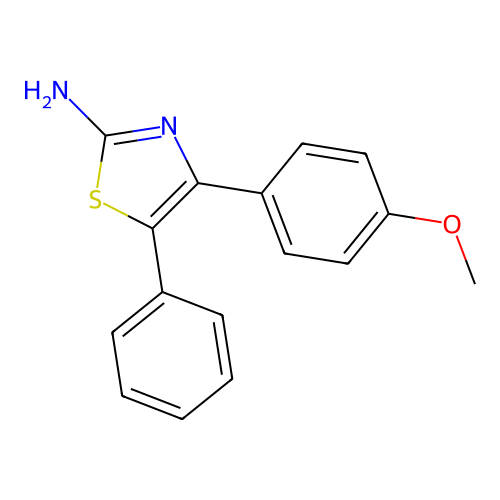 2-Thiazolamine, 4-(4-methoxyphenyl)-5-phenyl- structure