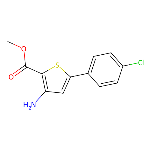 Methyl 3-amino-5-(4-chlorophenyl)thiophene-2-carboxylate structure