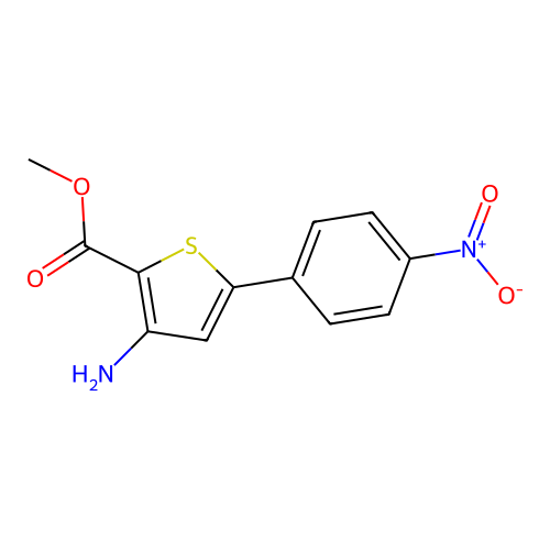 Methyl 3-amino-5-(4-nitrophenyl)thiophene-2-carboxylate structure