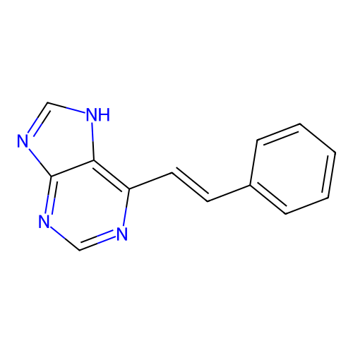 9H-Purine,6-(2-phenylethenyl)- structure