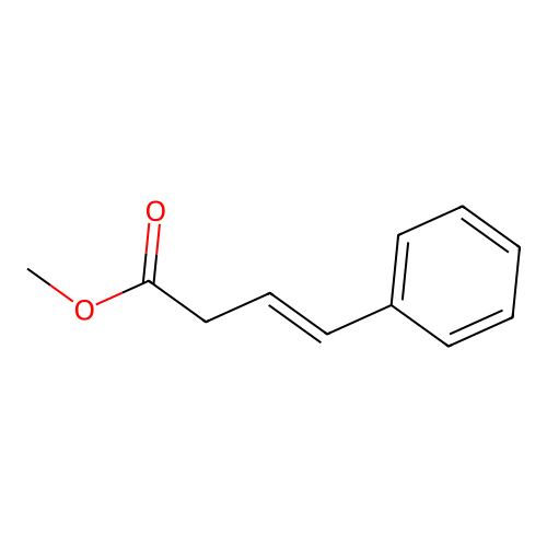 Methyl (3E)-4-phenyl-3-butenoate structure
