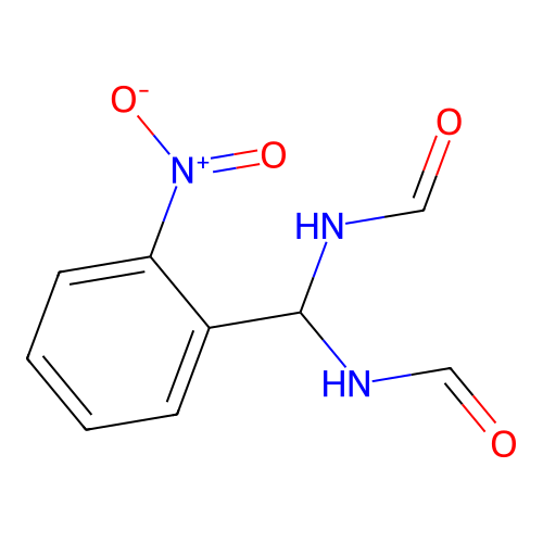 N-[formamido-(2-nitrophenyl)methyl]formamide structure