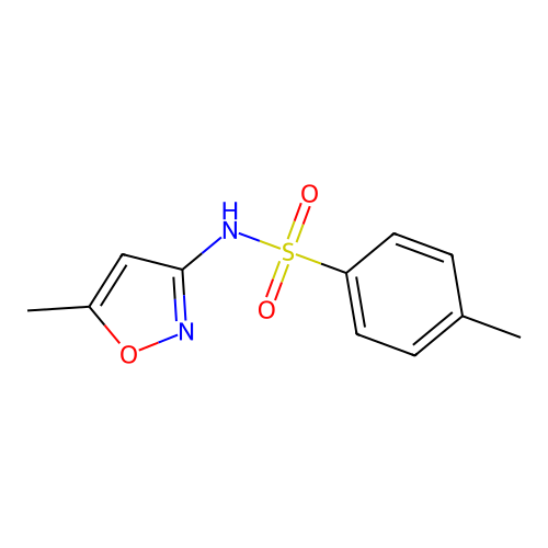 4-methyl-N-(5-methyl-1,2-oxazol-3-yl)benzenesulfonamide structure