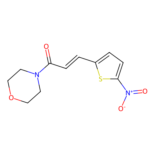 1-Morpholin-4-yl-3-(5-nitrothiophen-2-yl)prop-2-en-1-one structure