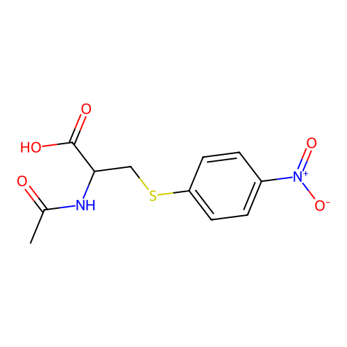 2-acetamido-3-(4-nitrophenyl)sulfanyl-propanoic Acid structure