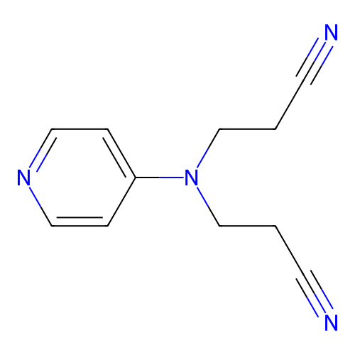 3,3'-(Pyridin-4-ylimino)dipropanenitrile structure