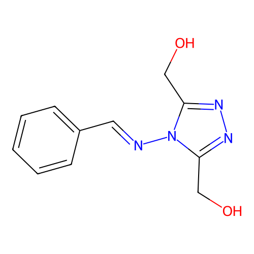(4-(Benzylideneamino)-4h-1,2,4-triazole-3,5-diyl)dimethanol structure