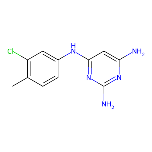 4-N-(3-chloro-4-methylphenyl)pyrimidine-2,4,6-triamine structure