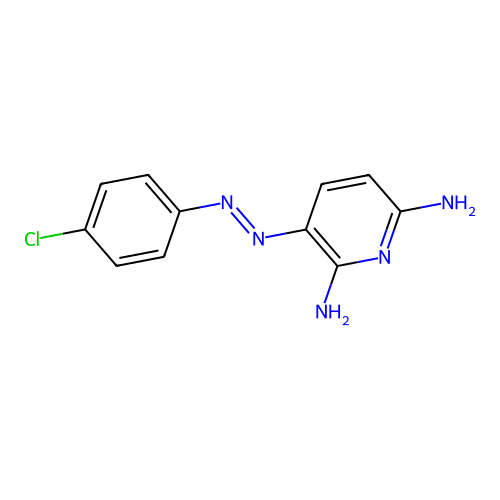 3-[(4-Chlorophenyl)diazenyl]pyridine-2,6-diamine structure