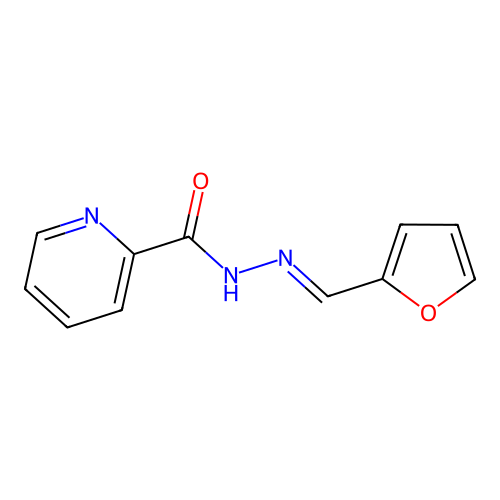 N-[(E)-furan-2-ylmethylideneamino]pyridine-2-carboxamide structure