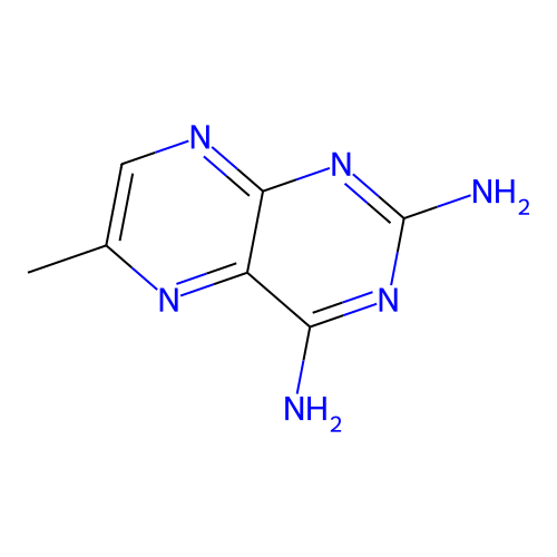 2,4-Pteridinediamine, 6-methyl- structure