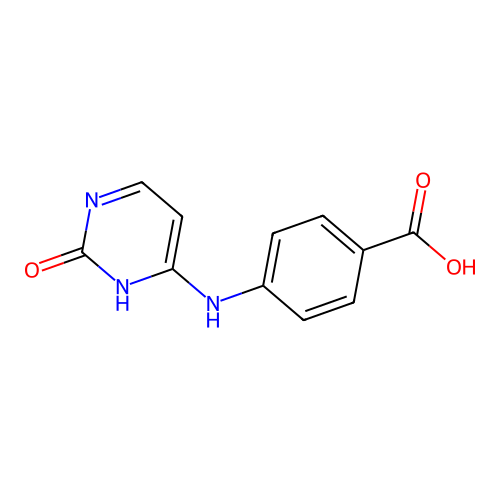 Benzoic acid, 4-[(1,2-dihydro-2-oxo-4-pyrimidinyl)amino]- structure