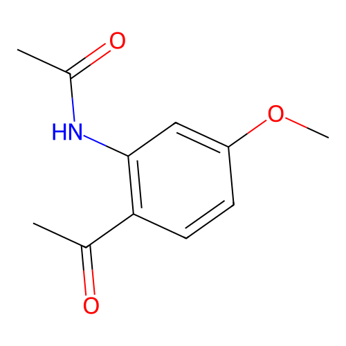 N-(2-acetyl-5-methoxyphenyl)acetamide structure