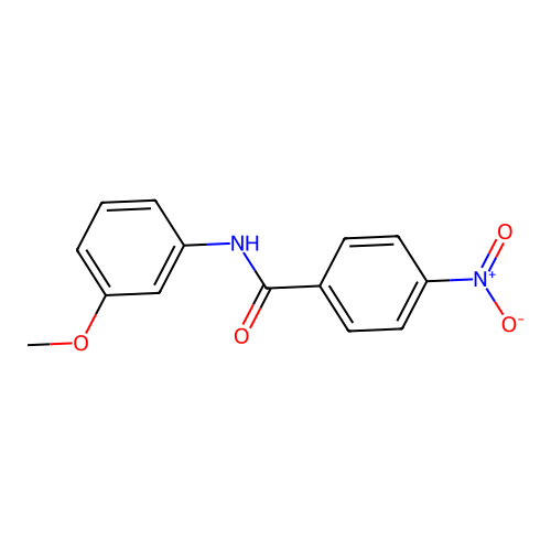 N-(3-methoxyphenyl)-4-nitrobenzamide structure