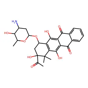 4-Demethoxy-10,10-dimethyldaunomycin structure