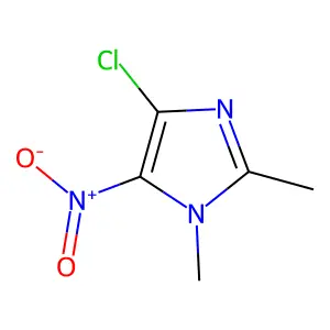 4-Chloro-1,2-dimethyl-5-nitro-1H-imidazole structure