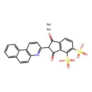 Direct yellow 5, disodium salt structure