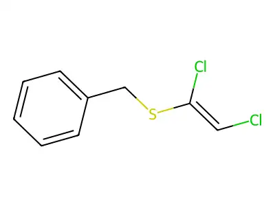 1,2-Dichloroethenylsulfanylmethylbenzene structure