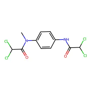 Acetamide, N-methyl-N,N'-p-phenylenebis(2,2-dichloro- structure