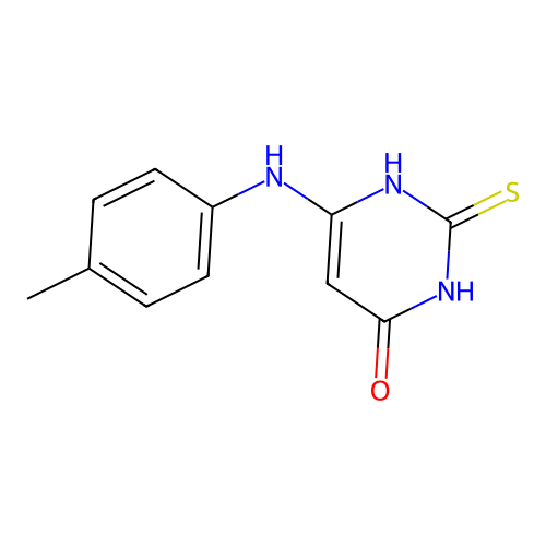 6-(4-Methylanilino)-2-sulfanyl-pyrimidin-4-ol structure