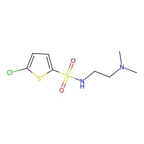 5-Chloro-N-[2-(dimethylamino)ethyl]-2-thiophenesulfonamide structure