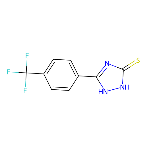 5-[4-(trifluoromethyl)phenyl]-4H-1,2,4-triazole-3-thiol structure