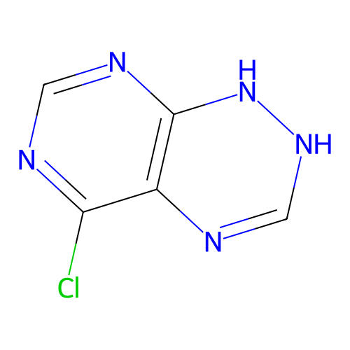 5-Chloro-1,2-dihydropyrimido[5,4-e][1,2,4]triazine structure