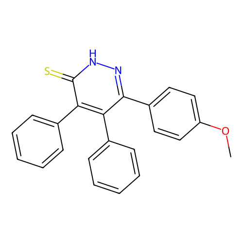 6-(4-Methoxyphenyl)-4,5-diphenyl-3(2H)-pyridazinethione structure