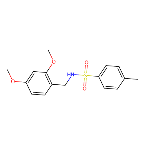 N-(2,4-Dimethoxybenzyl)-4-methylbenzenesulfonamide structure