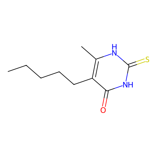 2-Mercapto-6-methyl-5-pentylpyrimidin-4-ol structure