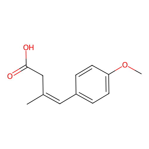 4-(4-Methoxyphenyl)-3-methylbut-3-enoic acid structure