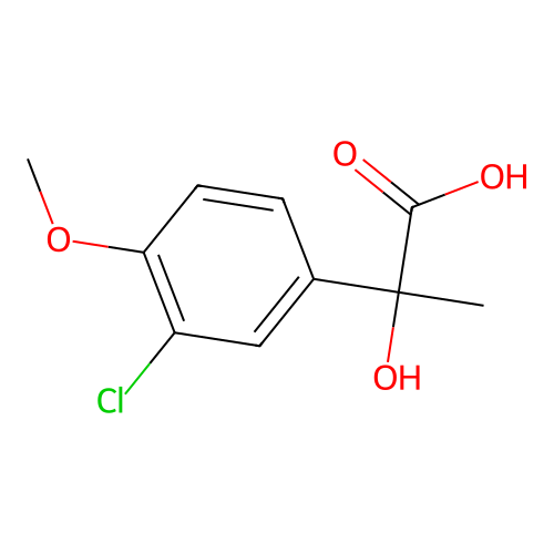 2-(3-Chloro-4-methoxyphenyl)-2-hydroxypropanoic acid structure