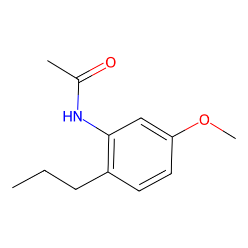 N-(5-methoxy-2-propylphenyl)acetamide structure