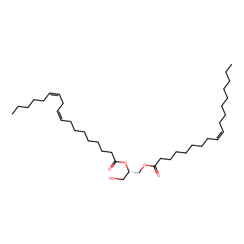 1-Oleoyl-2-linoleoyl-sn-glycerol structure