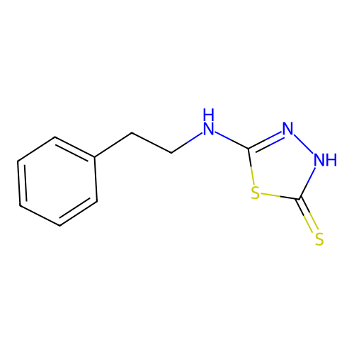 5-[(2-Phenylethyl)amino]-1,3,4-thiadiazole-2(3H)-thione structure