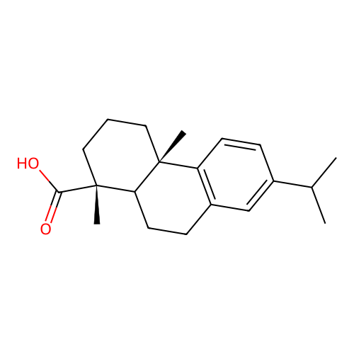5beta-Podocarpa-8,11,13-trien-15-oic acid, 13-isopropyl- structure