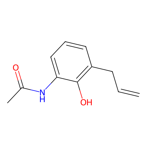 N-(3-allyl-2-hydroxyphenyl)acetamide structure