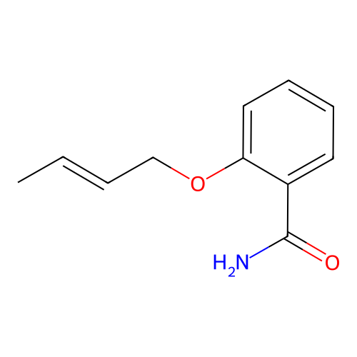 Benzamide, o-(2-butenyloxy)- structure