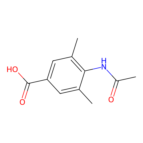 4-(Acetylamino)-3,5-dimethylbenzoic acid structure