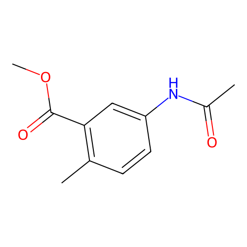 5-乙酰氨基-2-甲基苯甲酸甲酯 structure