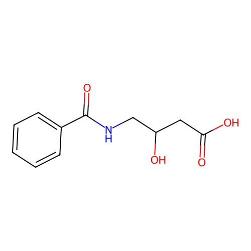 4-Benzamido-3-hydroxybutanoic acid structure