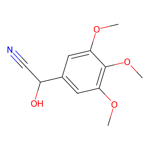 (3,4,5-Trimethoxyphenyl)glycolonitrile structure